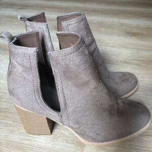 Suede booties